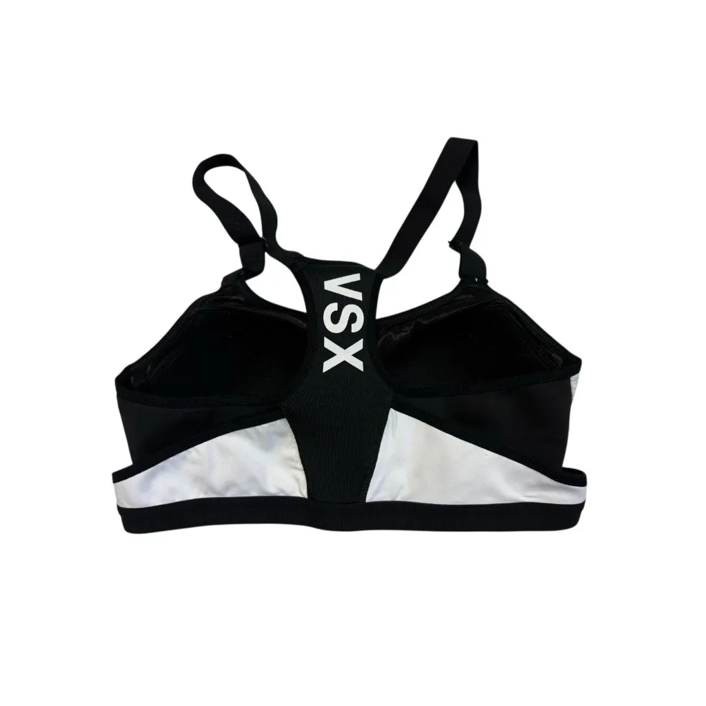 *Victoria's Secret VSX Sport Bra Womens 34B Black White Padded Sports Athletic - Image 2