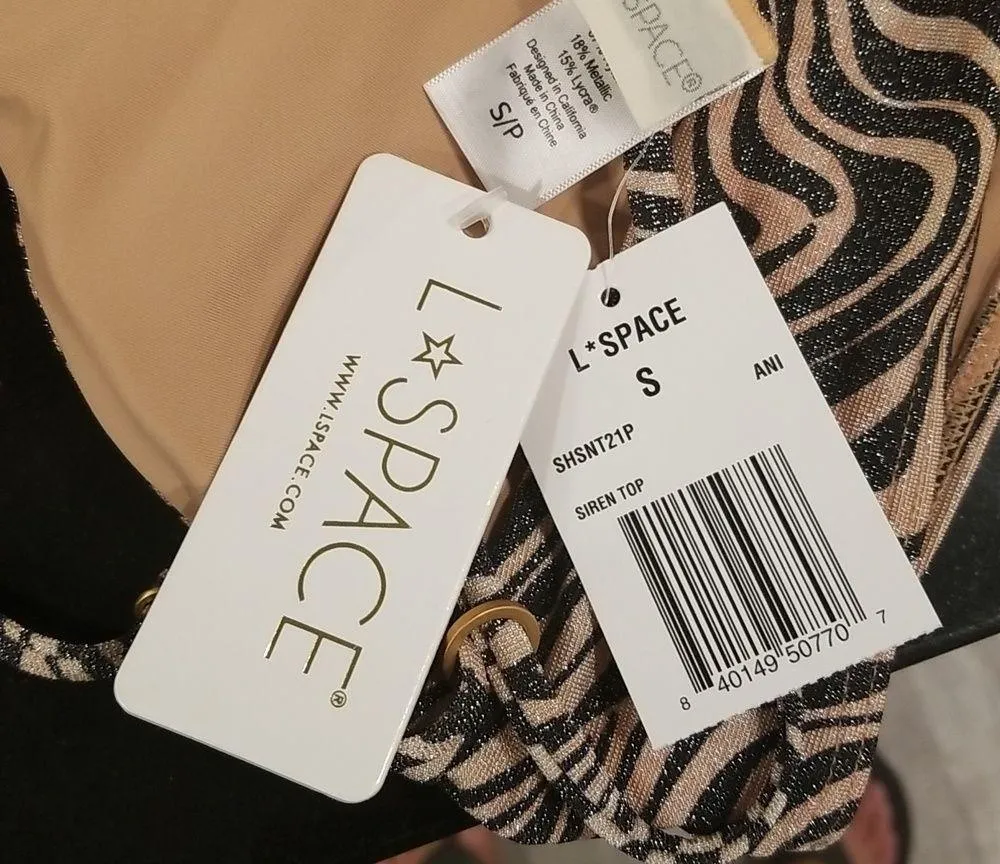 💕L*SPACE💕 Animal Instinct Bikini Set Siren Top + Portia Itsy Bottom Small NWT - Image 10