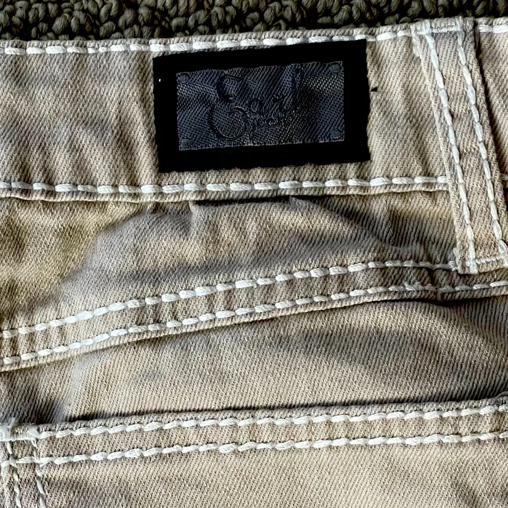 Women’s Khaki Denim Jean Mini Skirt - Image 7