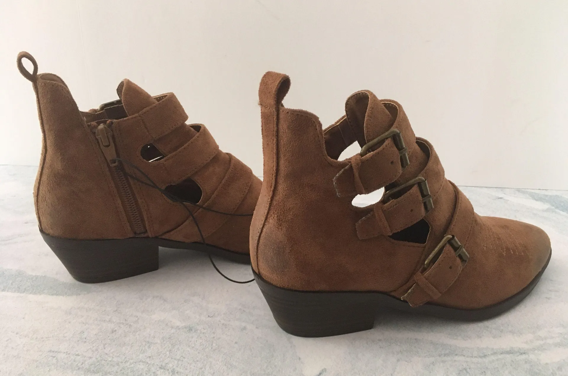 Ankle Boots, Size 7 1/2 Brown - Image 4