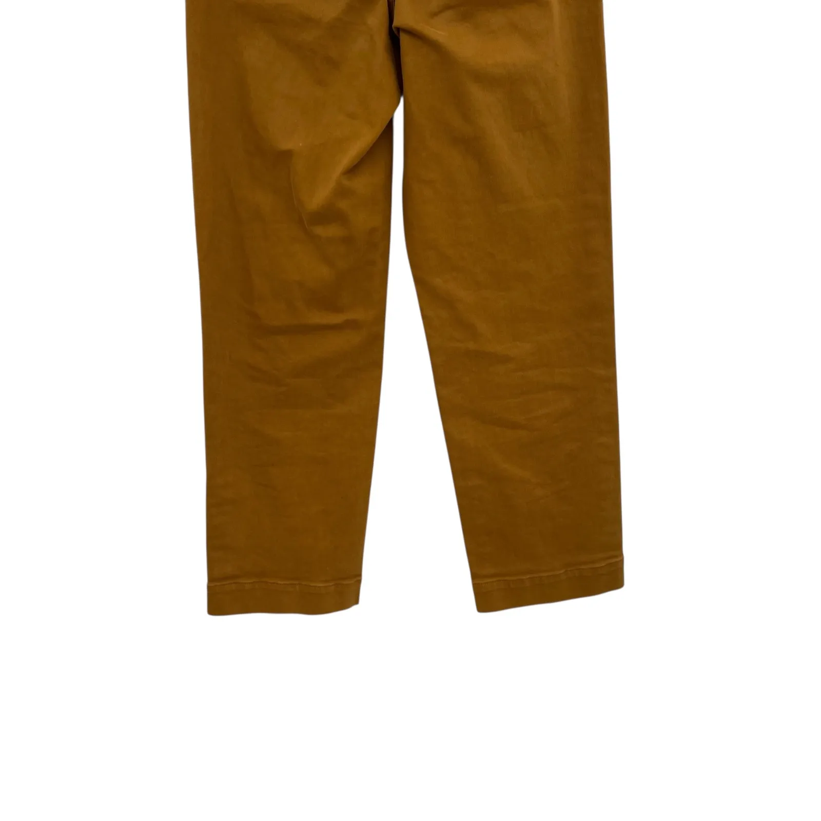 Everlane The Straight Leg Crop Pants‎ Cotton Golden Brown Yellow Size 00 - Image 11