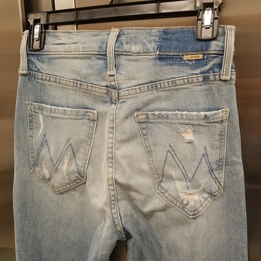 💕MOTHER SUPERIOR💕 High Waisted Rider Skimp Jeans ~ The Confession 25 NWOT Blue - Image 15