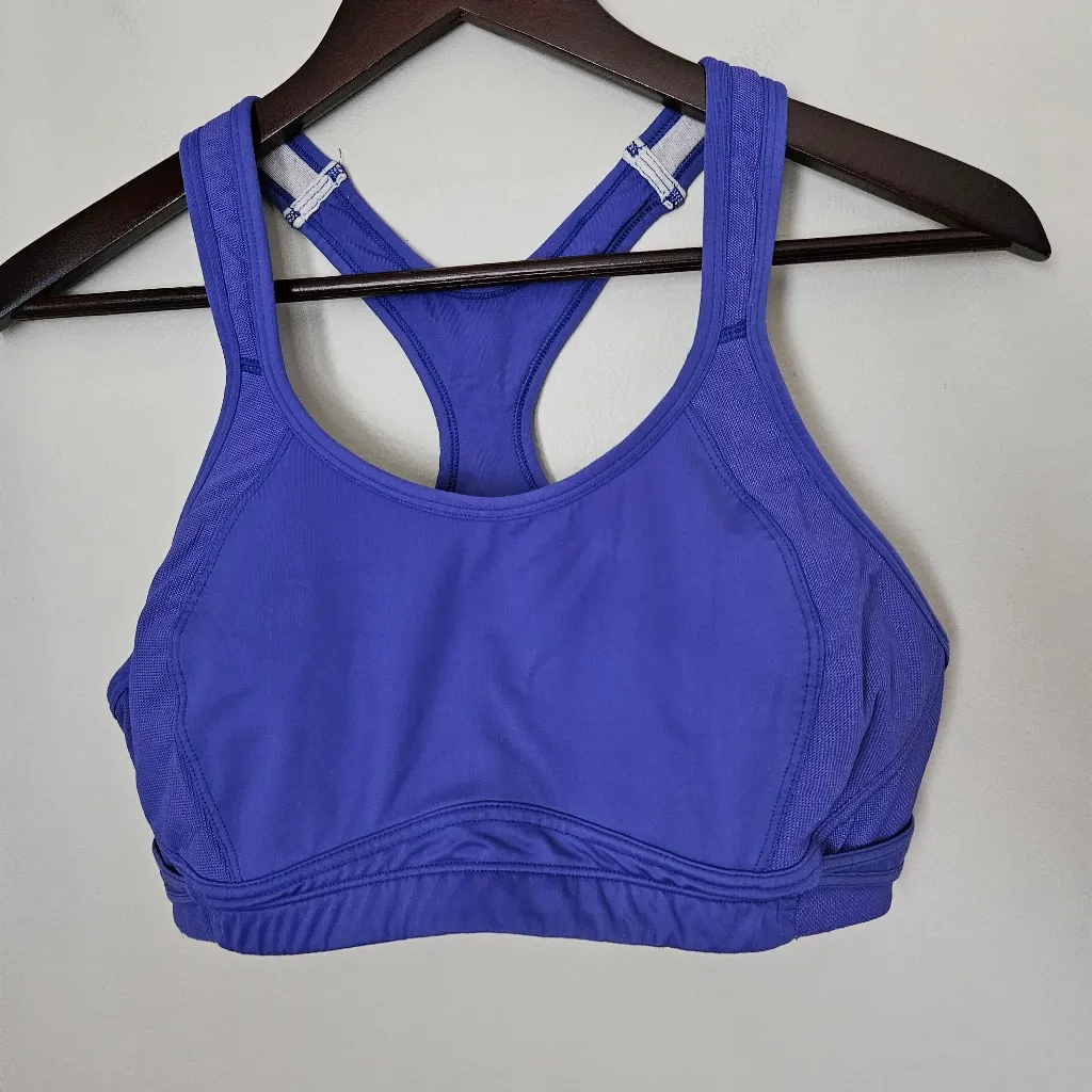 Champion 360 Max Support Sports Bra Womens Purple Workout Athletic Racerback XL - Image 4