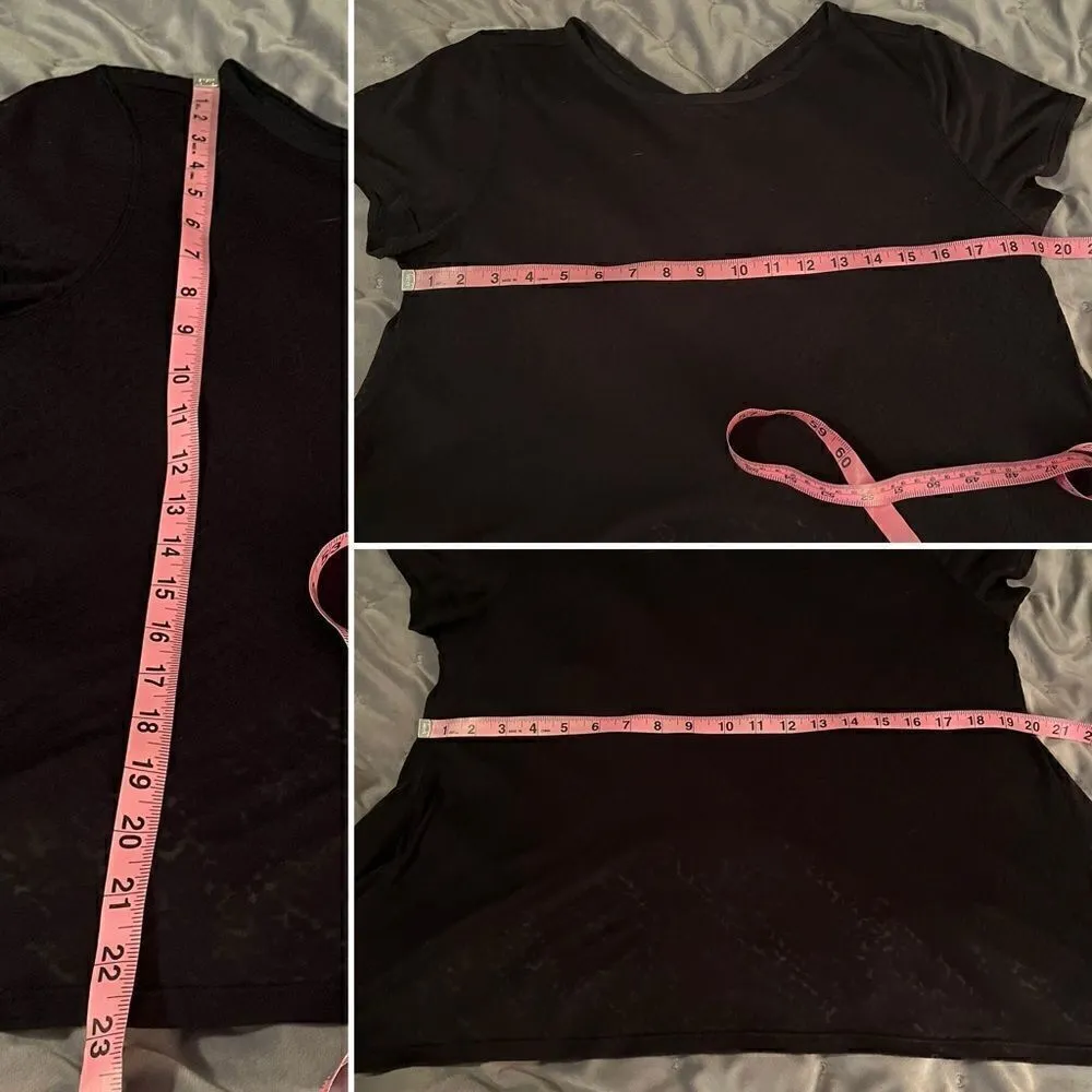 Lululemon Loop Around Lightweight Tee Tie Back Burnout Black S - Image 11