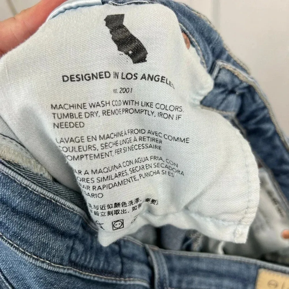 AG Women's Prima Ankle Cigarette Leg Jeans Size 29 Medium Wash Blue Denim - Image 9