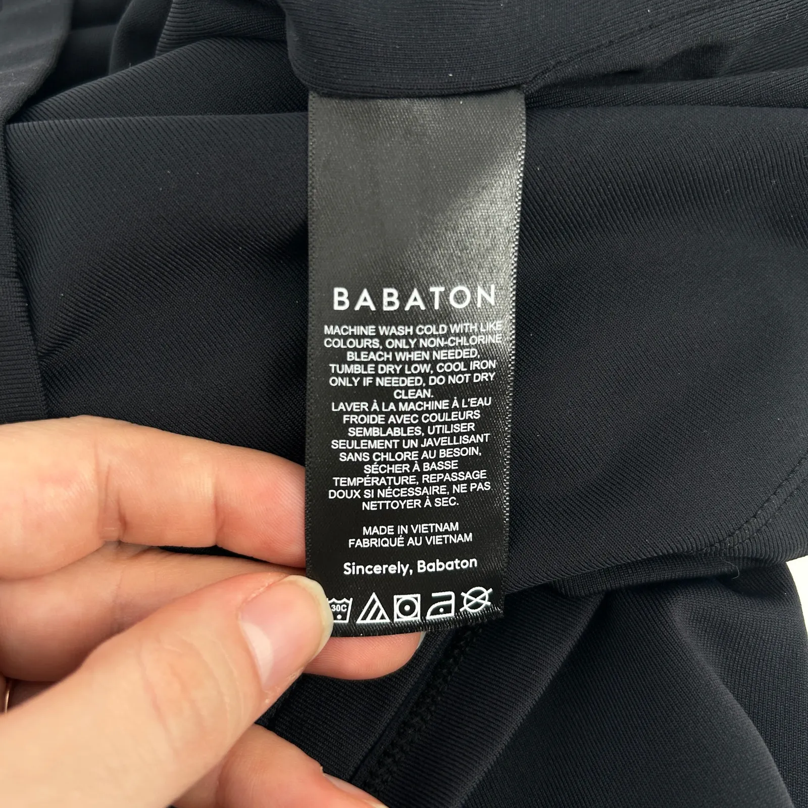 Aritzia BABATON Contour Mini Dress Womens Small Black LBD Holiday NYE Party NEW - Image 6