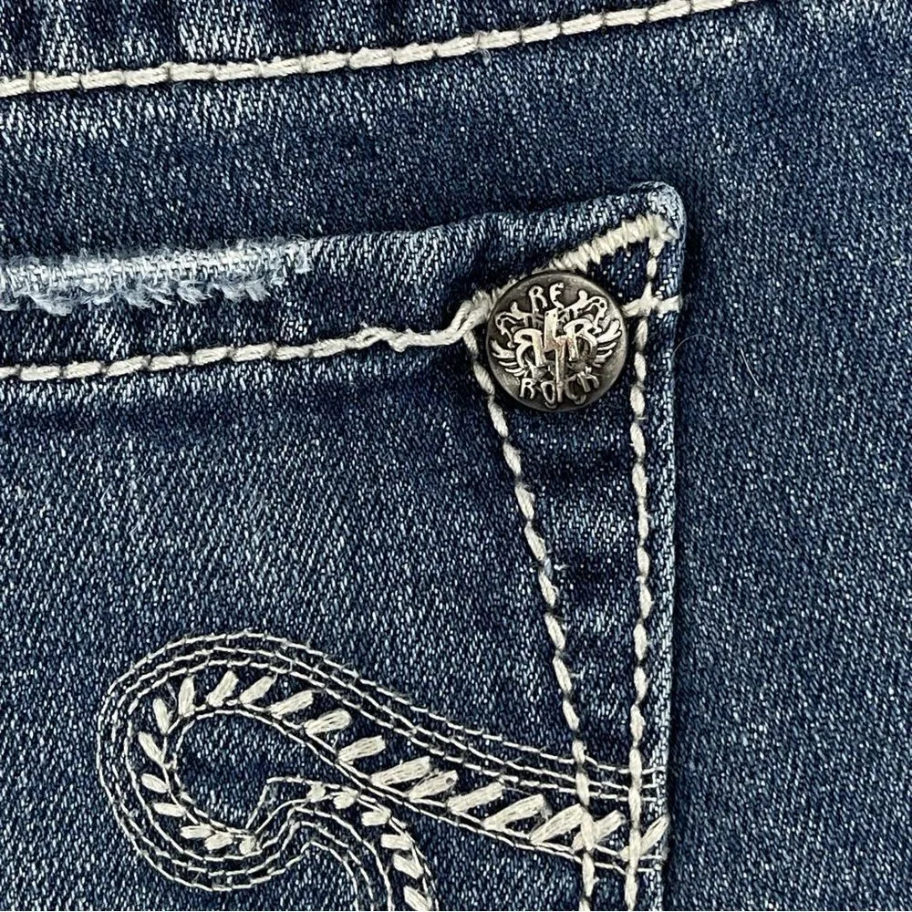 Express Rerock Low Rise Cropped Skinny Jeans - 2 - Image 12