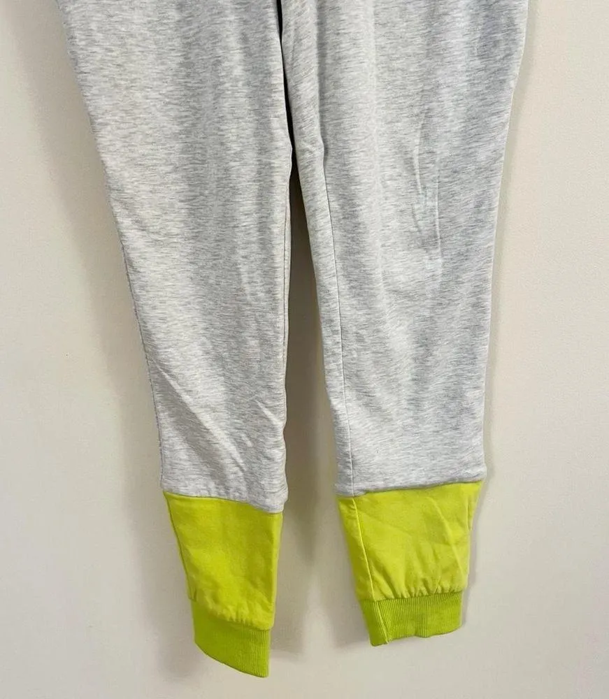 By Egreis Colorblock Neon Joggers High Rise Soft Knit Gray Size Medium Cotton - Image 3