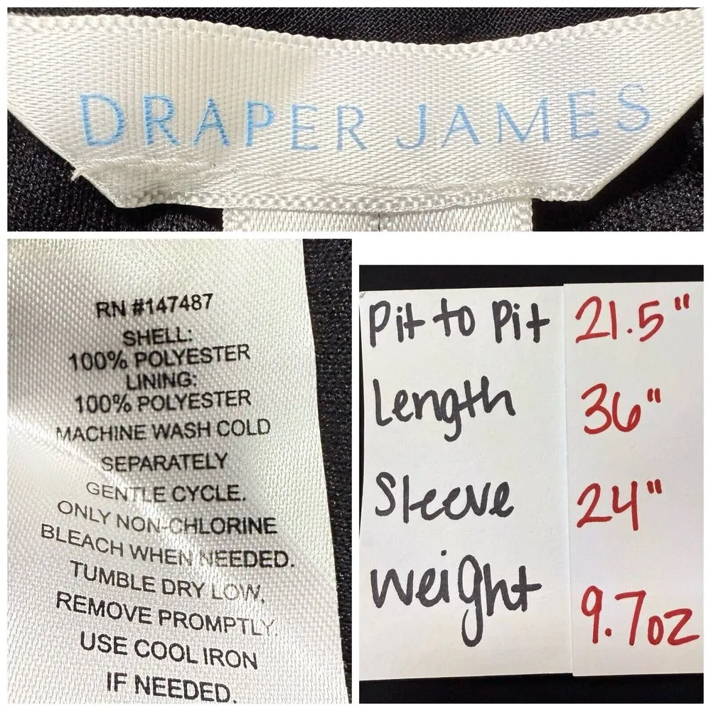 NEW Draper James Dress L Drop Waist Sheer Sleeve Dark Academia Witchy Whimsigoth - Image 7