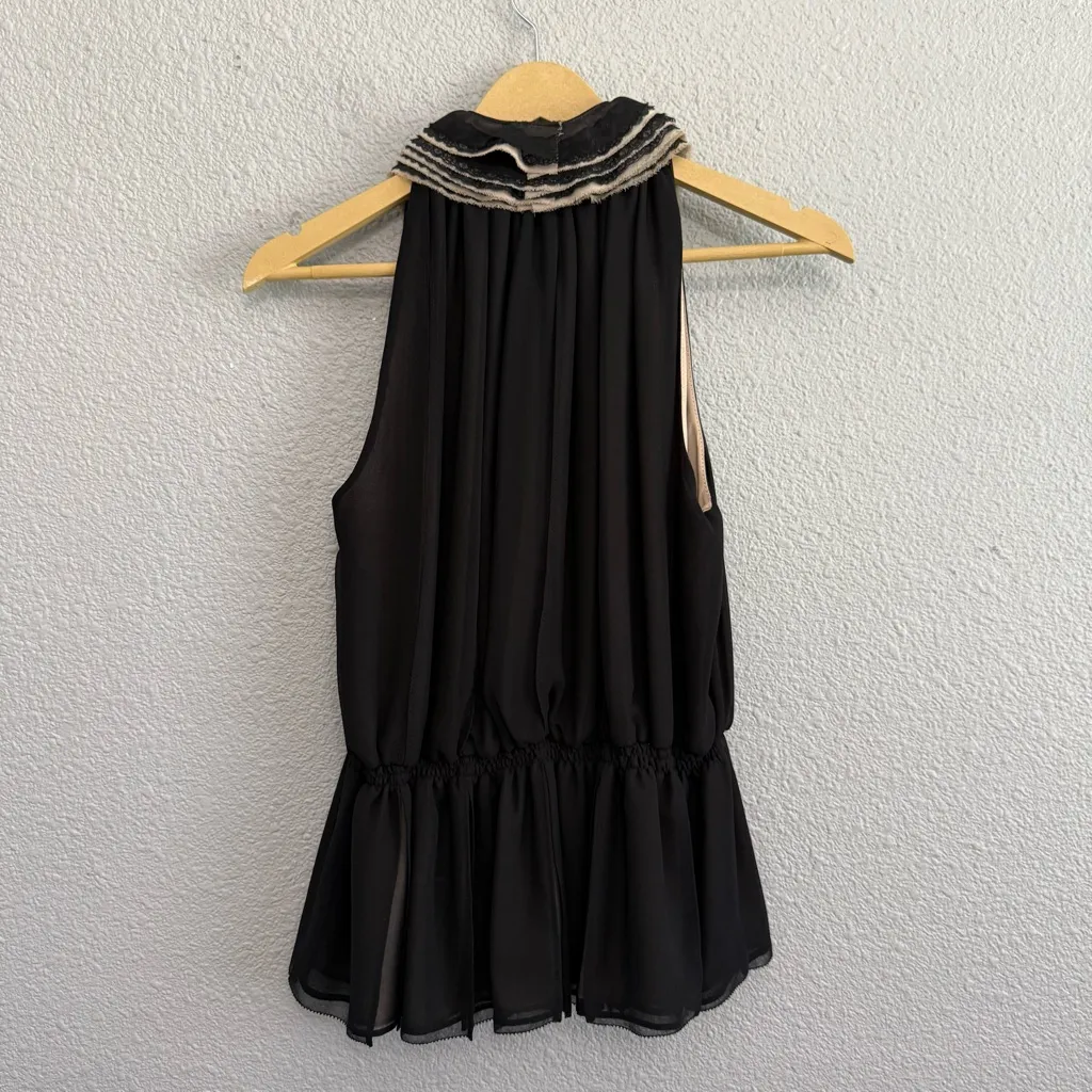 Neiman Marcus‎ Robert Rodriguez Ruffle Top Size Medium EUC - Image 4