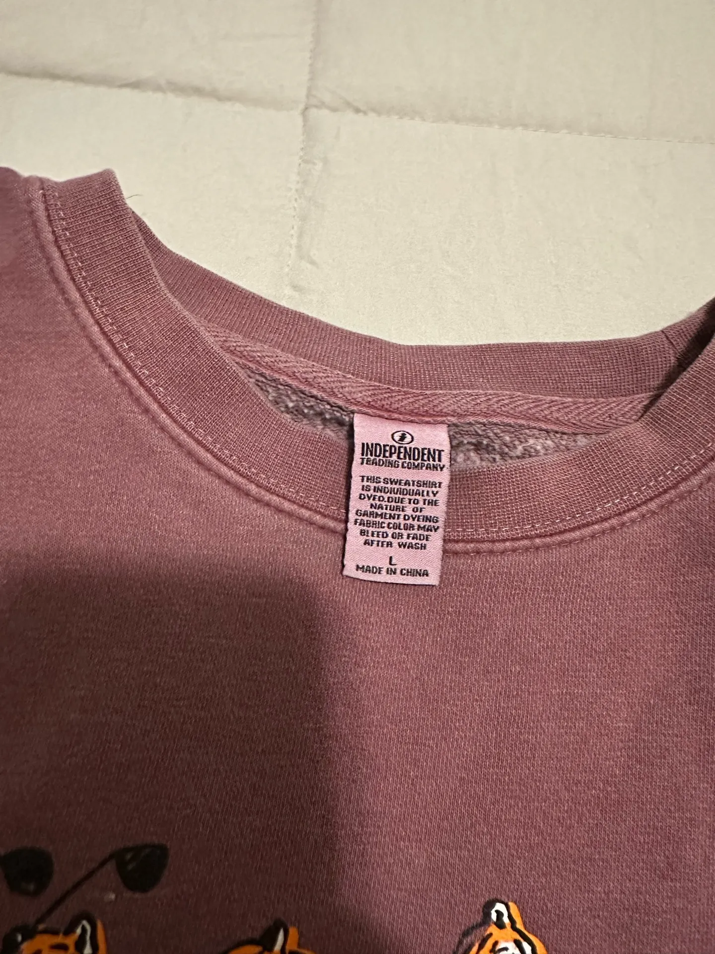 Barstool Sports Golf Graphic Sweatshirt Purple Size L - Image 3