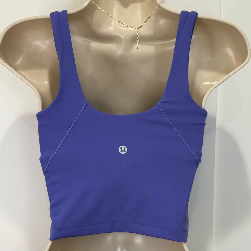 Lululemon Align Tank Top Size 2 Charged Indigo Purple Cropped Yoga Pilates Chic - Image 6