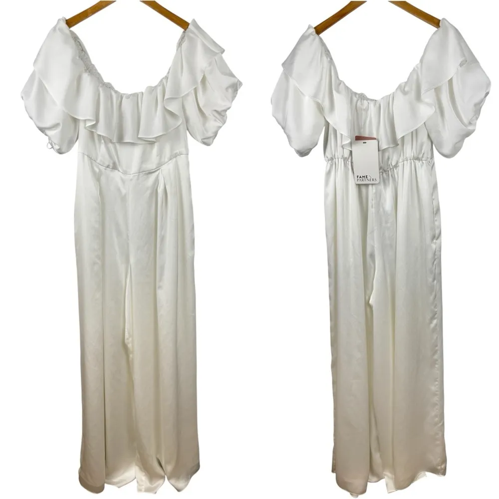 NWT Anthropologie BHLDN Fame and Partners Tassiah Jumpsuit Size 14 Bridesmaid - Image 2