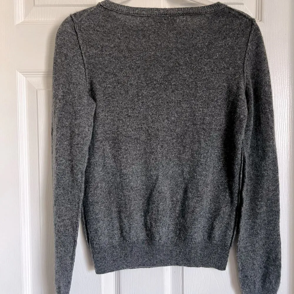 Neiman Marcus Cashmere Sweater Crewneck grey women’s XS jumper pullover - Image 4