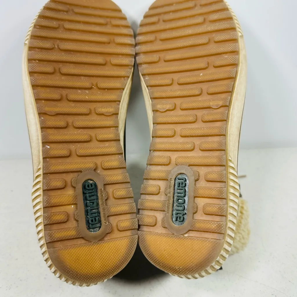 Remonte TEX D0770 Maditta Ankle Boots Smoke Brown Suede Leather Faux - Image 6