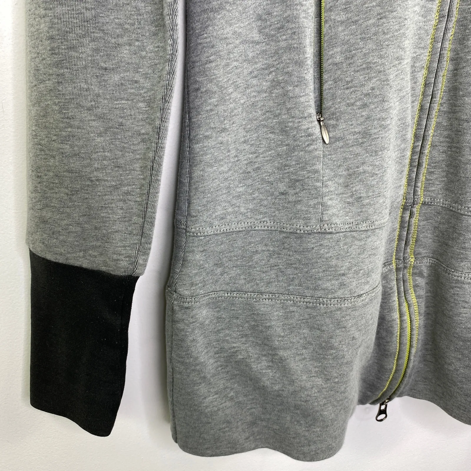 Columbia Black Grey Full Zip Long Sleeve Hoodie Sweatshirt Women's Size Small S - Image 2