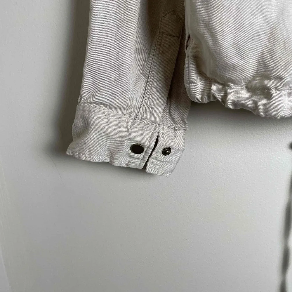 Rails  Women's Beige Button Down Long Sleeve Utility Jacket‎ Medium - Image 10