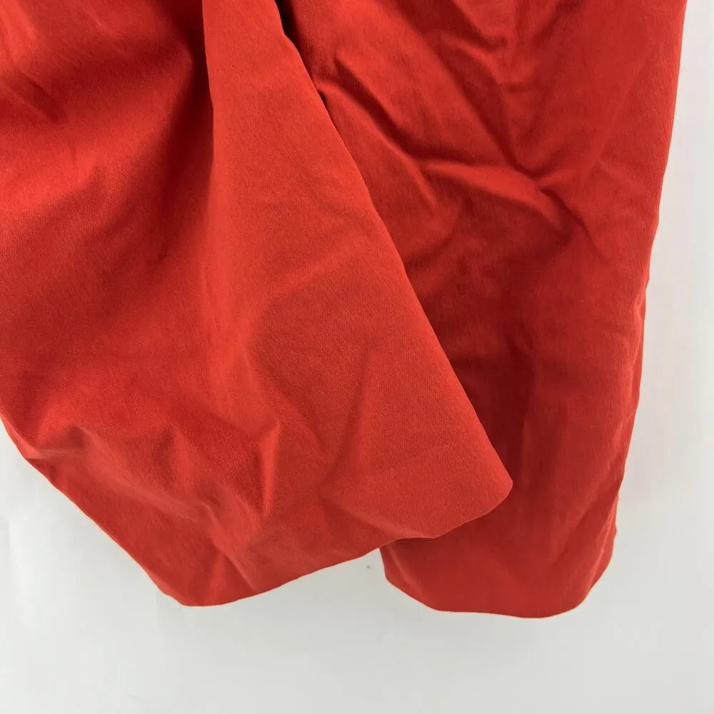 Lane Bryant (18) Womens Orange Tapered Short Crop Dress Pants - Image 5