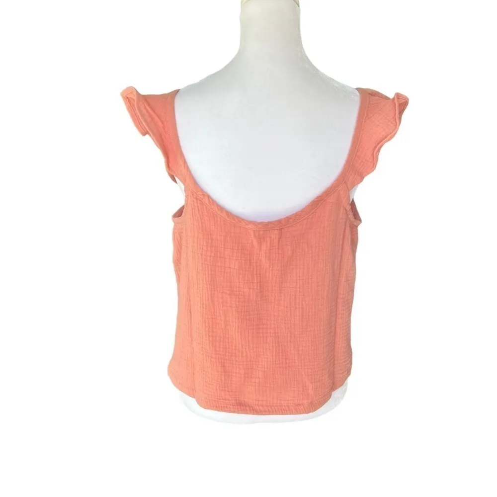 Marine Layer - NWT Jude Flutter Sleeve Tank in Rosette Sz L - Image 9