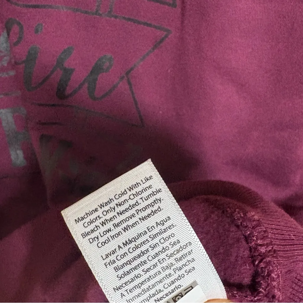 Time And Tru Purple Bonfire Fall Sweatshirt Size Small‎ - Image 5
