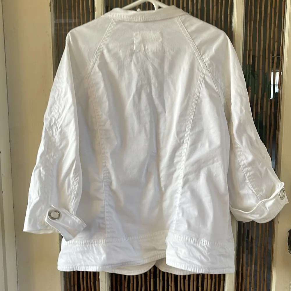 Live A Little white jacket with silver buttons - Image 5