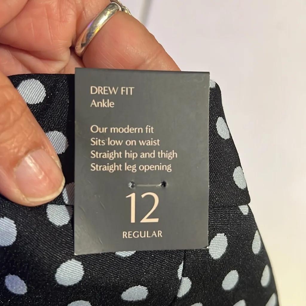 The limited Black and White Polka Dot Dress Pants size 12r - Image 10