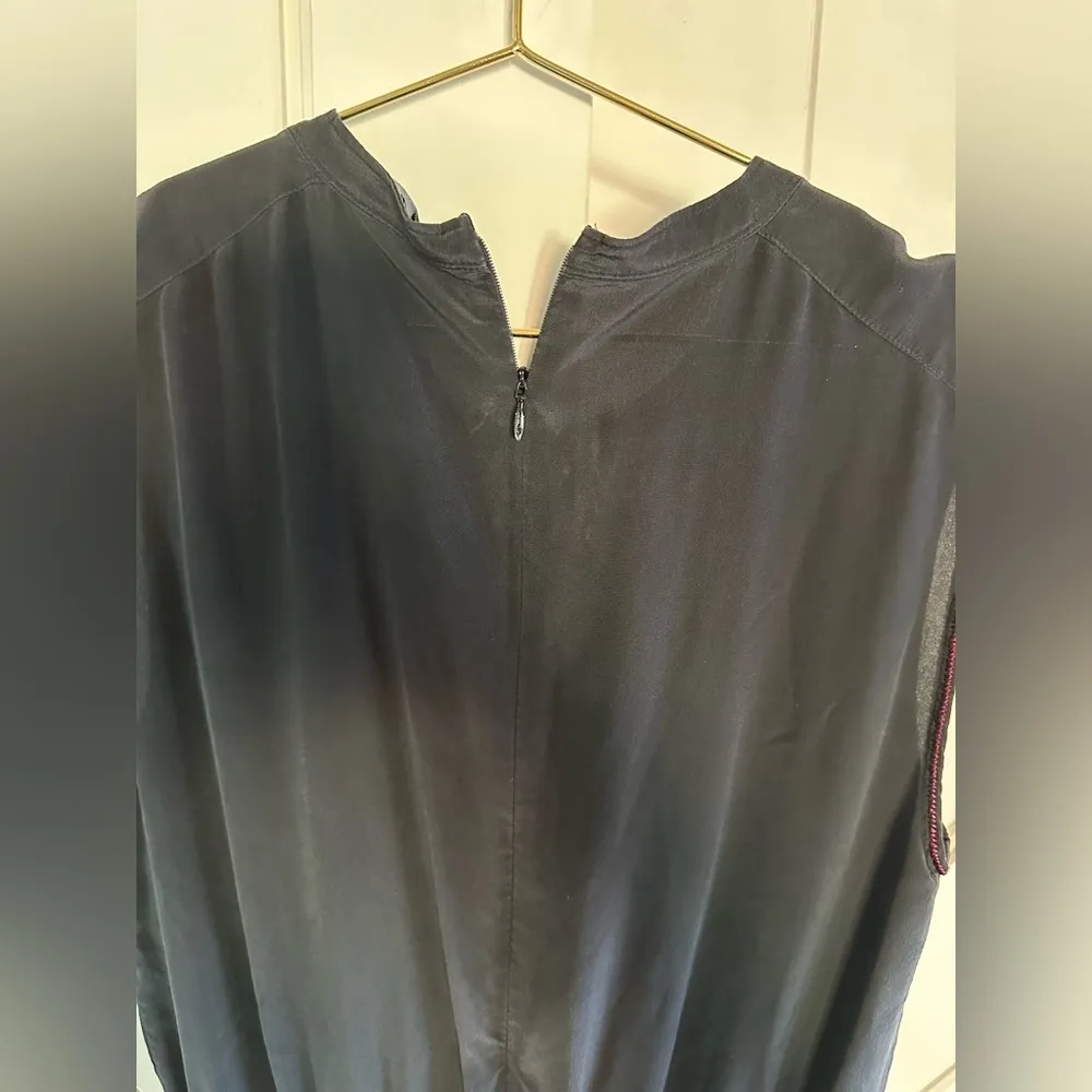 Madewell Folkway 100% Silk Embroidered Jumpsuit Size 4 - Image 5