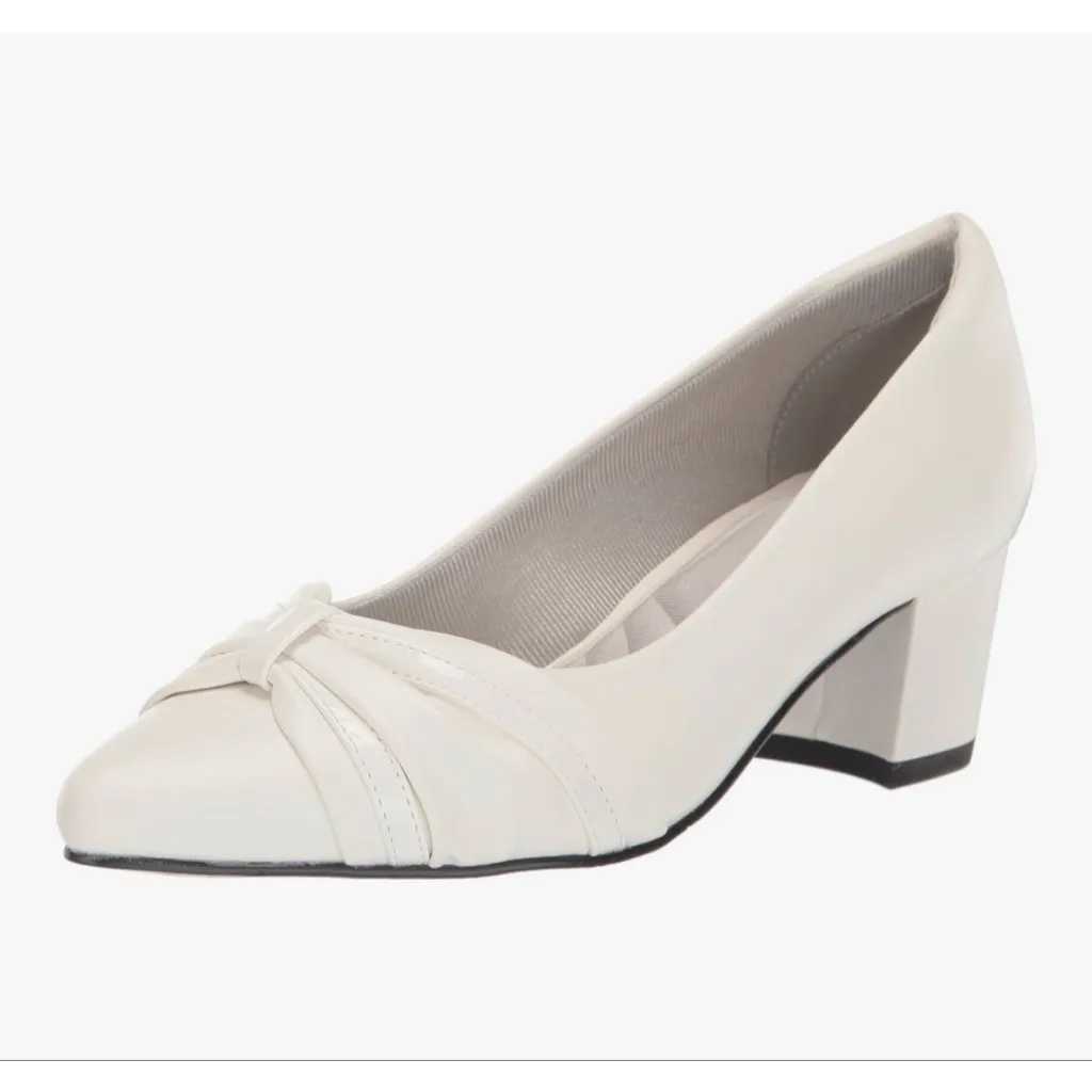 NEW Black Faux Suede Easy Street Millie Pump Shoes 6.5 - Image 5