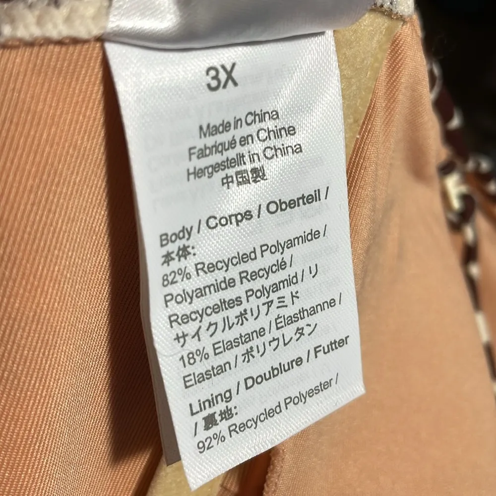 J Crew Twist Front Bikini Swim Top Convertible Straps Leopard Print 3X(22/24)NWT - Image 6