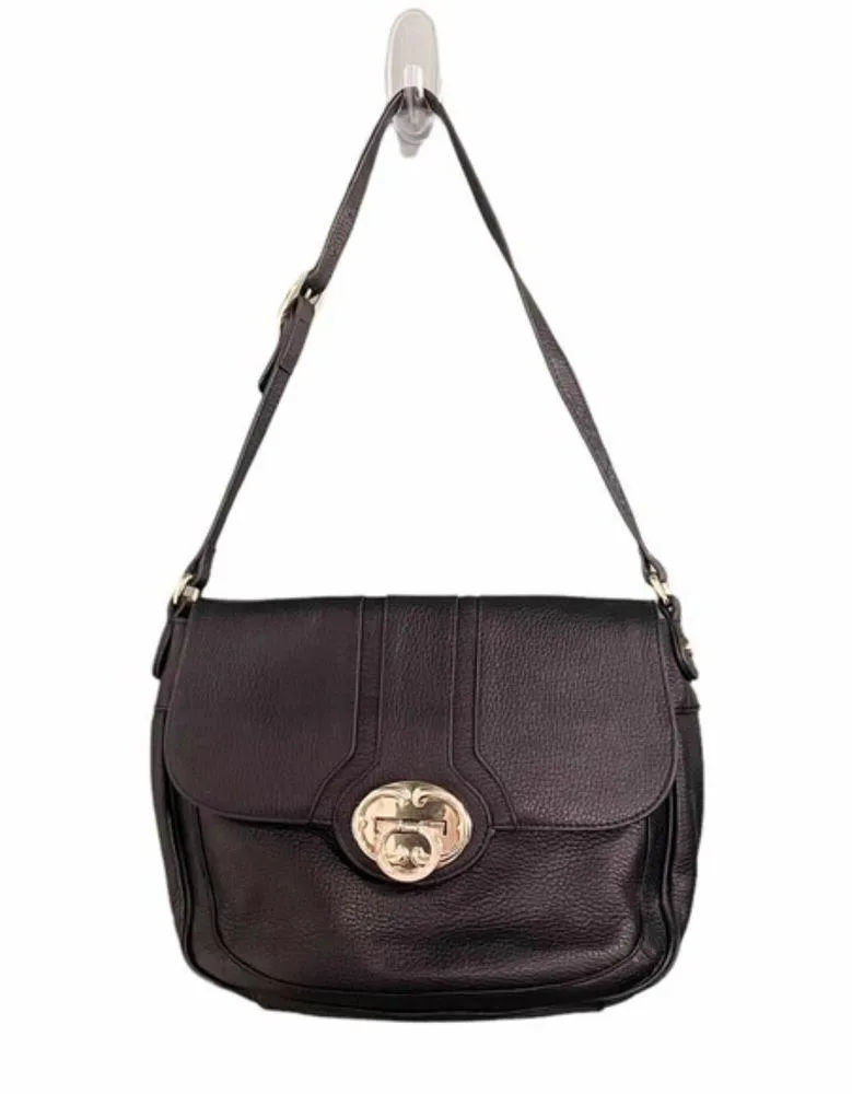Emma Fox Purse Black Genuine Leather Saddle Bag Preppy Handbag Shoulder Bag - Image 4