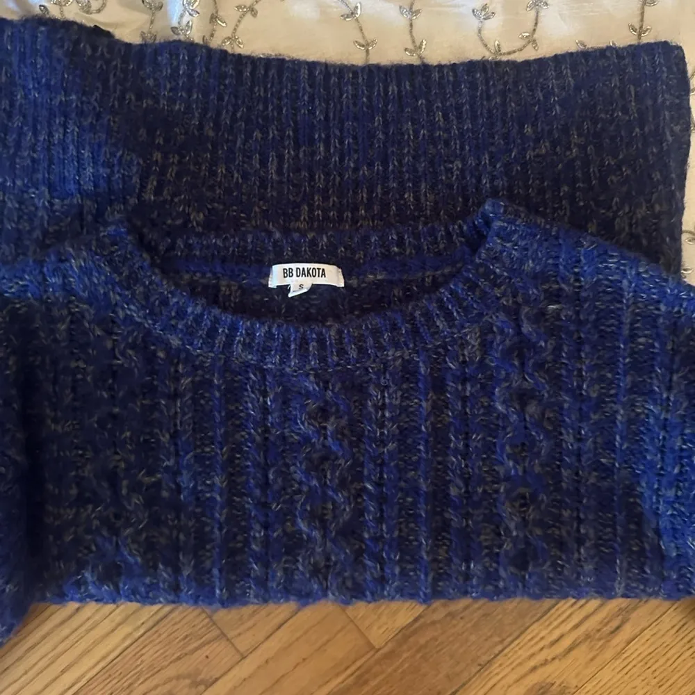 BB Dakota Ribbed Multicolor‎ Blue Sweater Small - Image 9