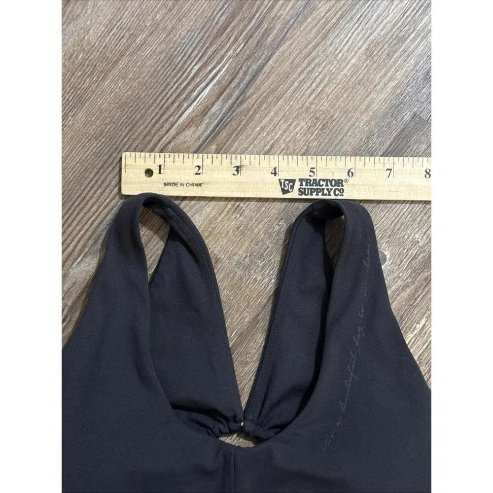 Gymshark Whitney Simmons Blk Quiet Luxury Minimalist Athleisure Mesh Sports Bra - Image 10