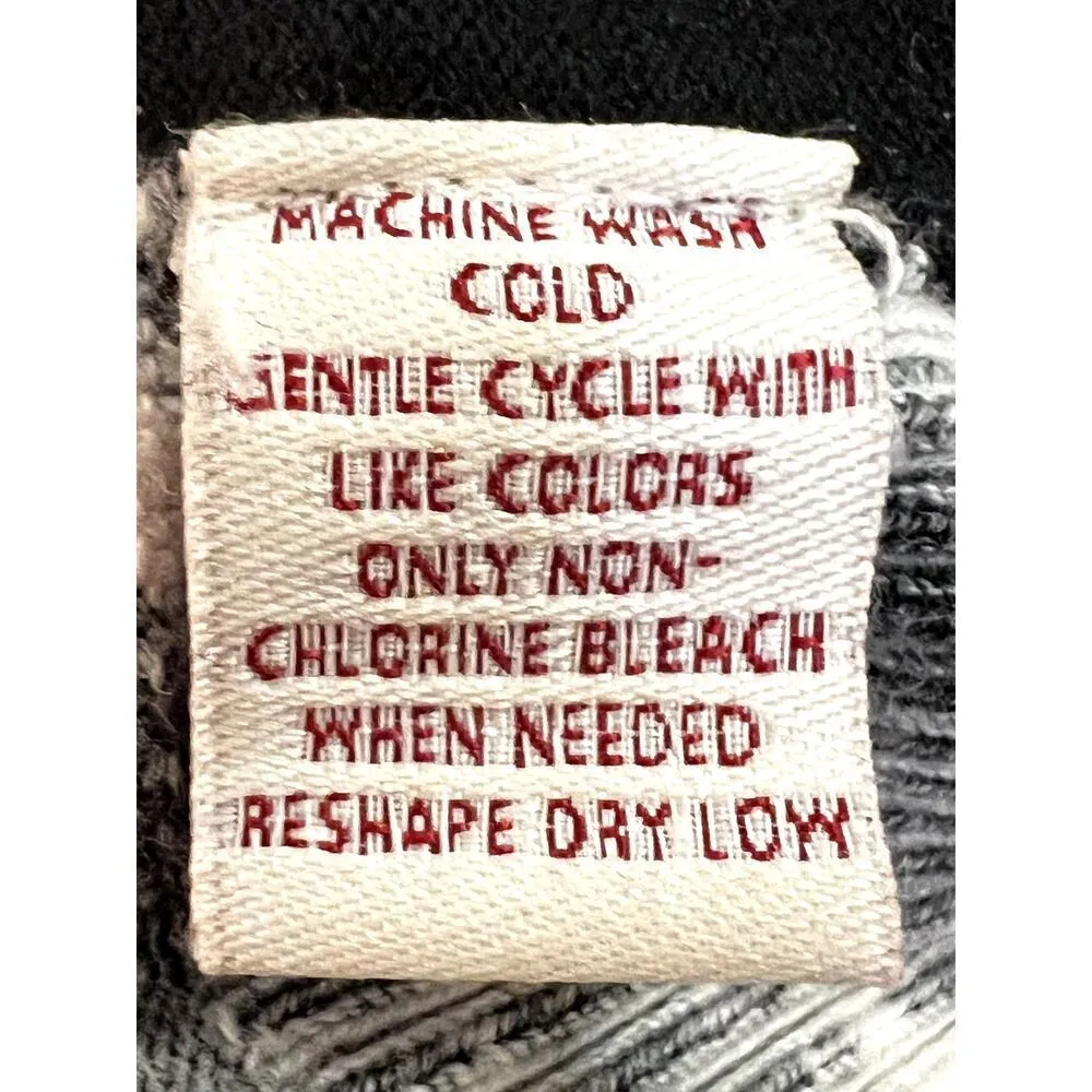 JM Collection size 1X sweater black & green floral lagenlook - Image 8