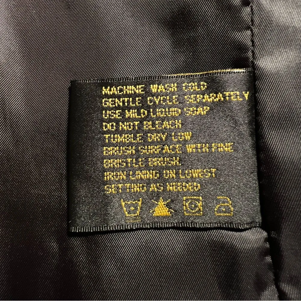 Fabio Womens Chocolate Brown Suede Knit Sleeve Size XL Capsule Neutral Classic - Image 8