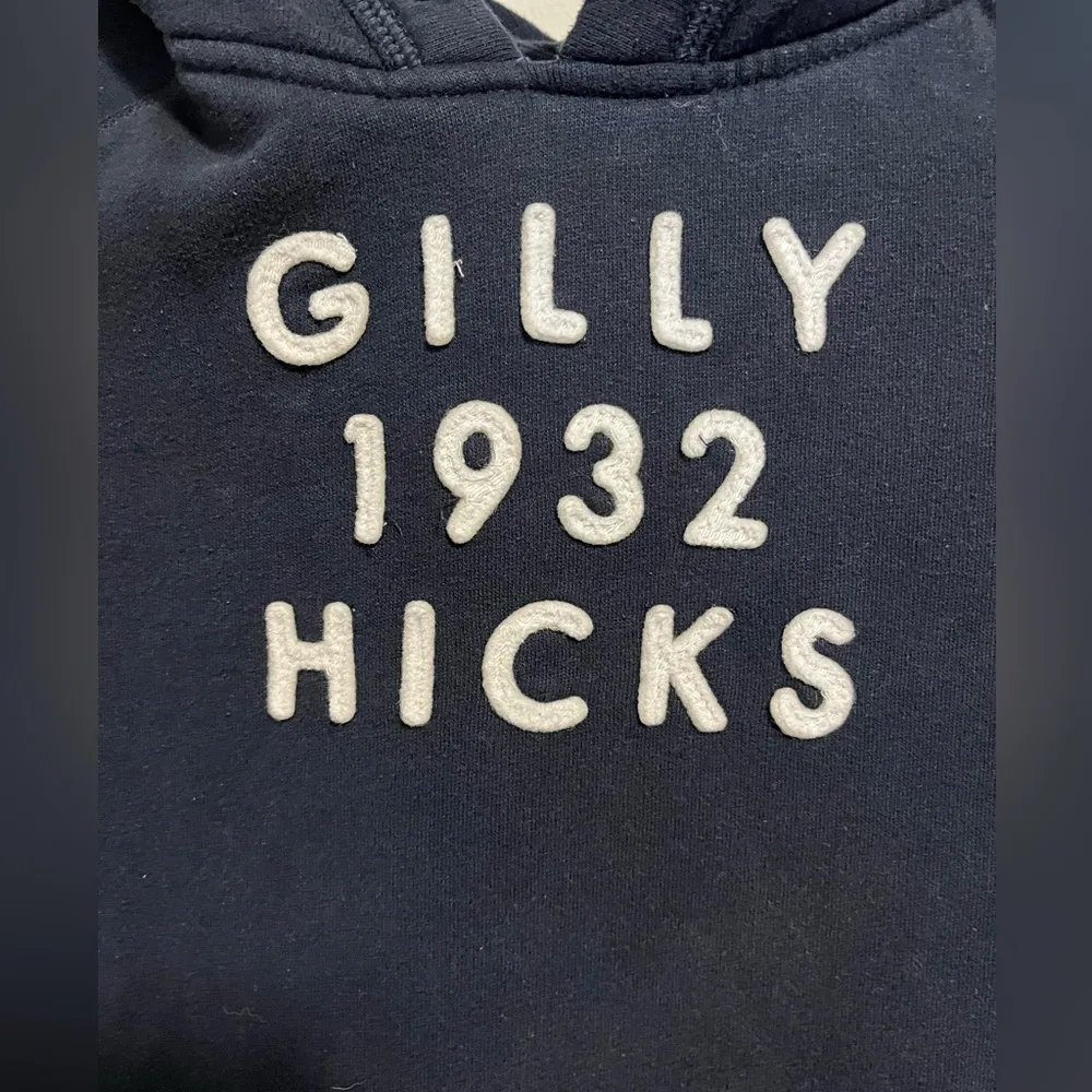 GILLY HICKS Sydney Navy Blue Hoodie Sweatshirt. Fitted Women’s Size M. GUC - Image 3