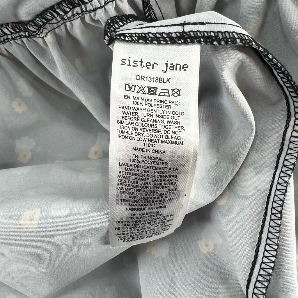 Sister Jane Class Dance Midi Dress Floral Black Size undefined - Image 8