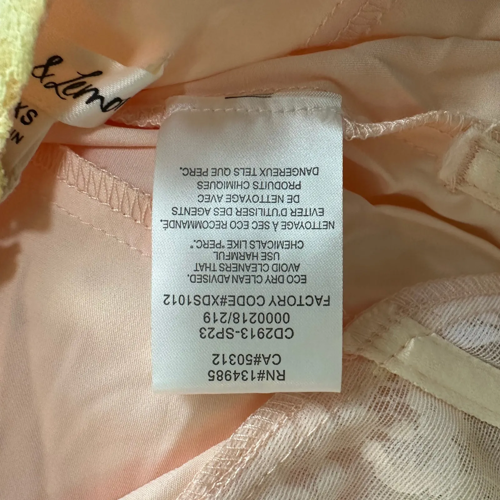 For Love and Lemons XXS Blossom Maxi Lace Dress Peach Yellow V - Image 6