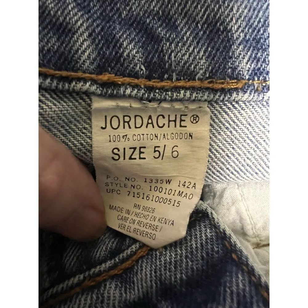 Vtg Jordache Jeans Womens Sz 5/6 High Waist Blue Rugged Denim‎ Tapered Leg 0178 - Image 3