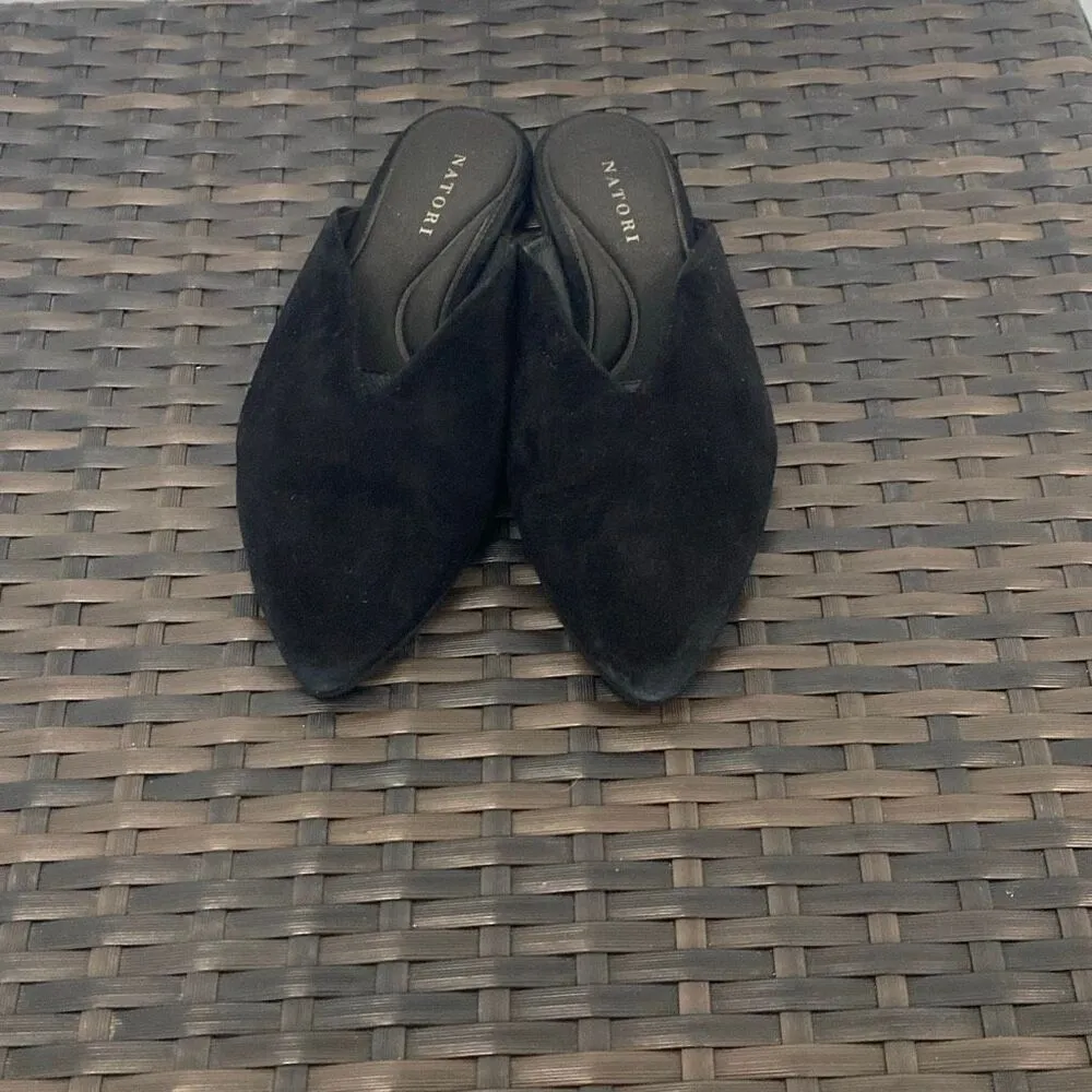 Natori  suede Amour Mules shoes  women’s size 6.5 - Image 7