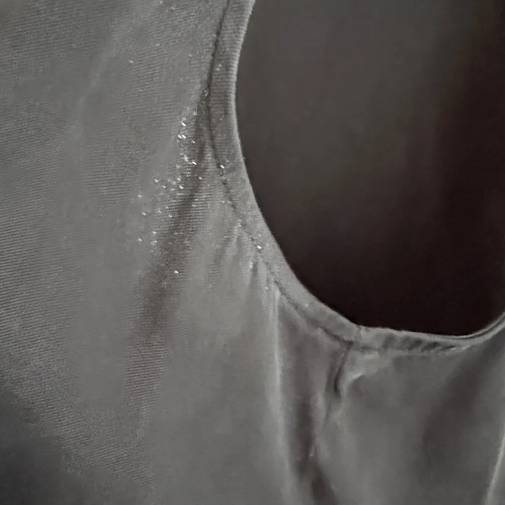 Theory Black Cowl Neck Silk Sleeveless Blouse Medium - Image 6