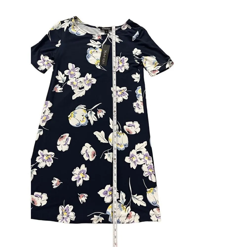 NWT Yumi Kim Livi Shift Dress in Story Book small navy blue floral - Image 5