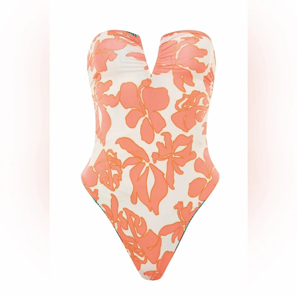 Maaji  Cali Sunset Soleil Bandeau One Piece, Size Medium, $179 - Image 3