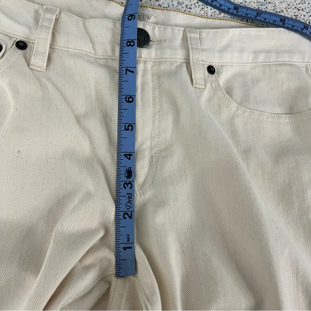 NWT J. Crew Ankle Toothpick Super Skinny Jeans Ivory Stretch Denim Women’s 31 - Image 7