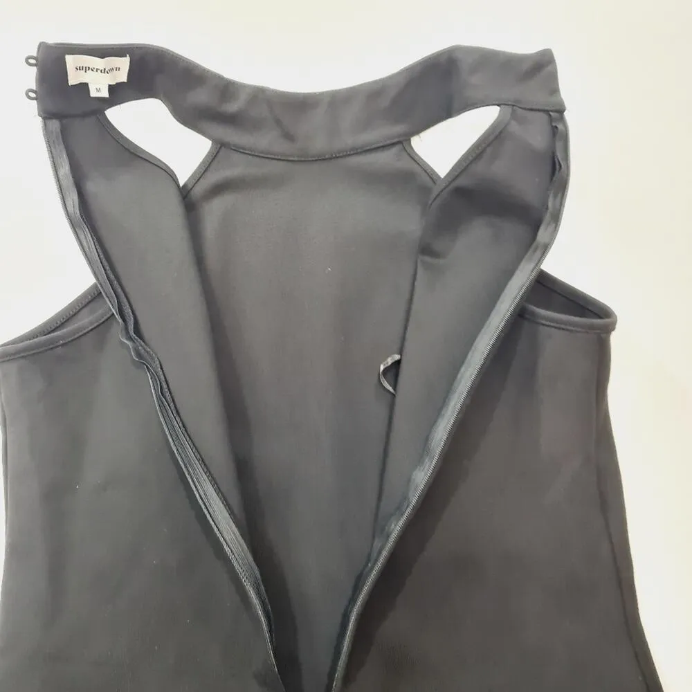 superdown  Tegan Wrap Mini Dress in Black Medium - Image 11