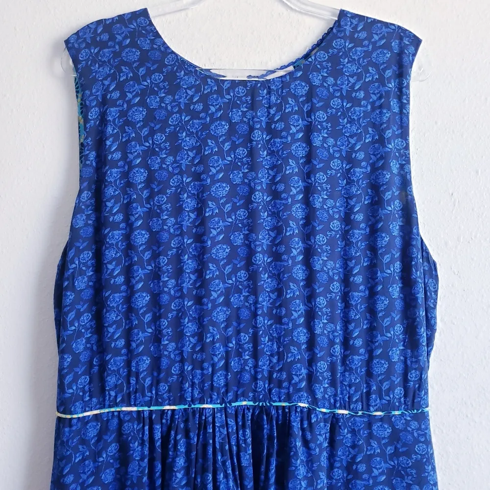 Matilda Jane Violets Are Blue Floral Sleeveless Mini Dress - Image 3