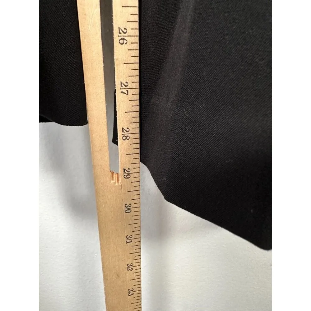 Liz Claiborne Audra Womens Dress Pants Slacks Black Size 6 Petite Stretch Flat - Image 13