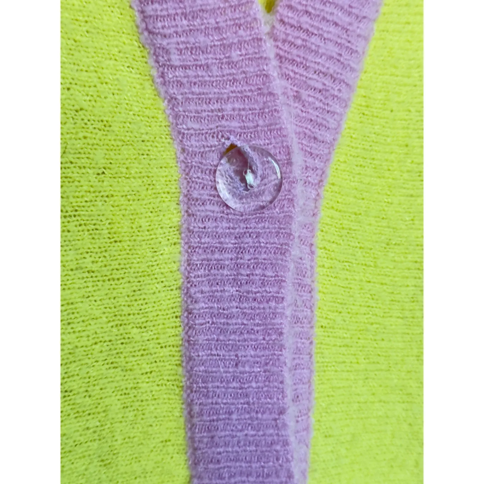 For Love & Lemons Knitwear Lauryn Oversized Cardigan in Candy Stripe Size XS Purple - Image 7