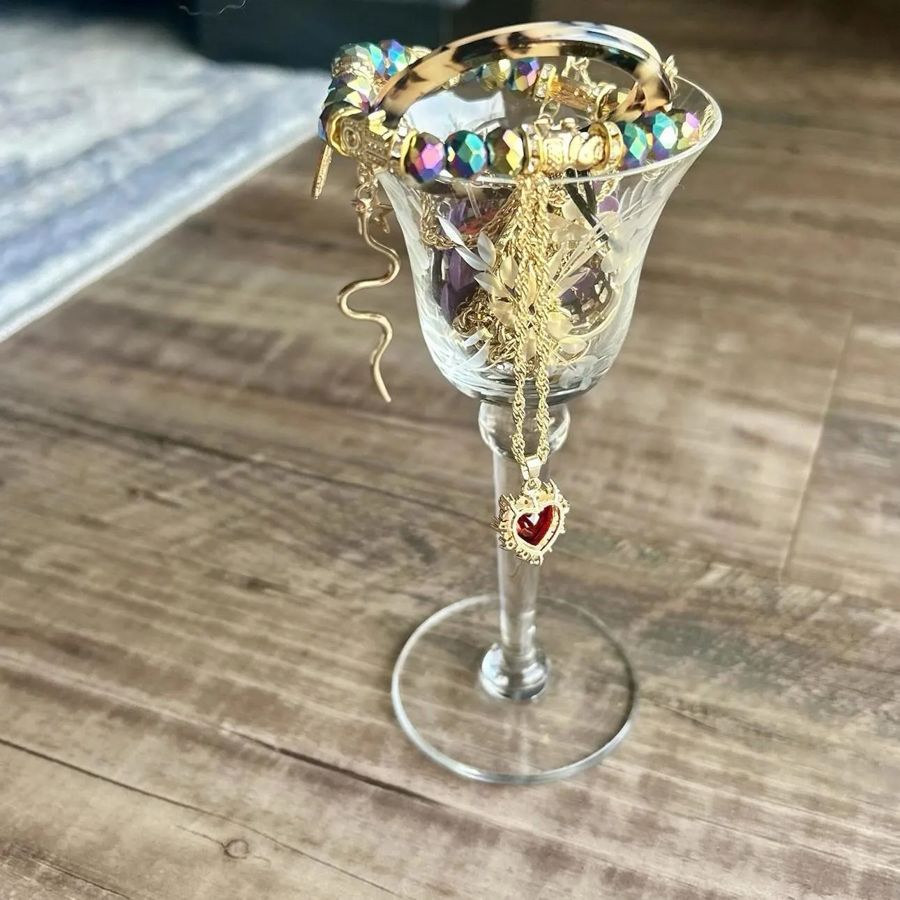 Mystery Jewelry Jar: Whimsy Fun And Gold Tones! All Wearable! - Image 4