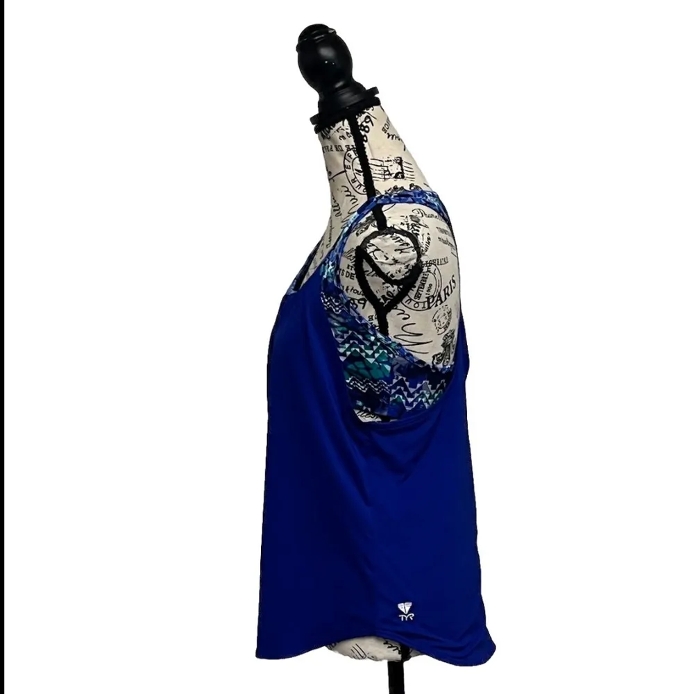 TYR Shirt Women's L(10/12) Blue Shea 2 - Image 5