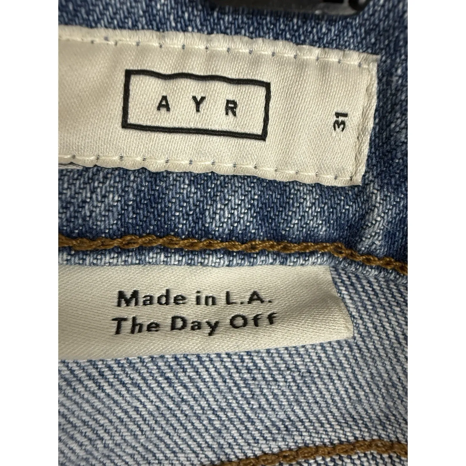 AYR The Day Off Denim Shorts Women’s Size 31 Cutoff Frayed Hem Blue Jean - Image 7